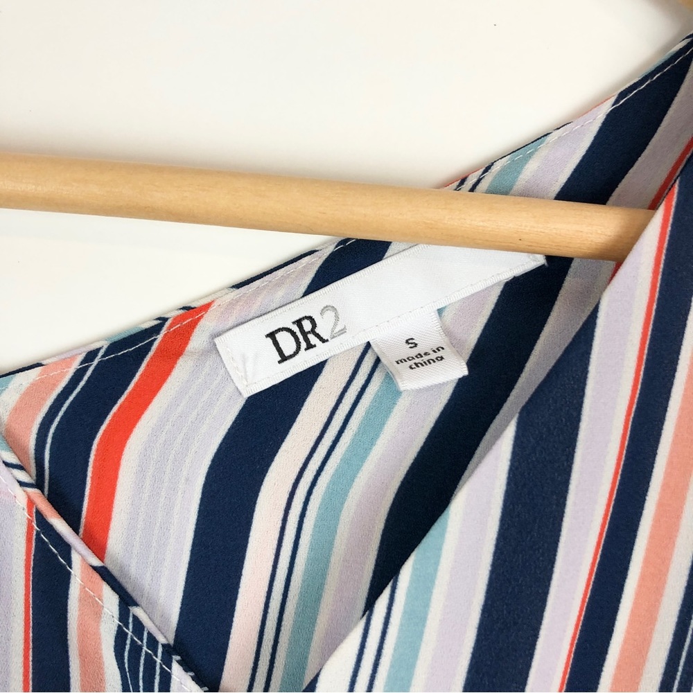 Dr2 Long Sleeve Button Down Vertical Striped Dress - image 8